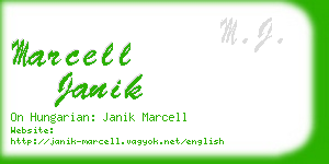 marcell janik business card